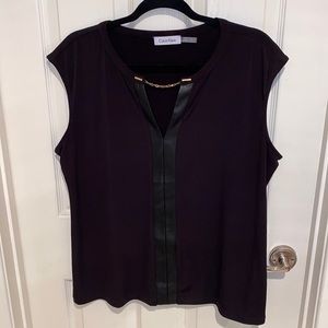 Calvin Klein black blouse XL